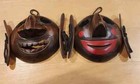  Hand Carved Painted Set Of 2 Wooden Korean Happy Mask Folk Art Wall Decor 