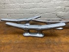 3 Vintage Wilcox Crittenden 10  Cleats   Galvanized  Maritime  Use Or Repurpose 