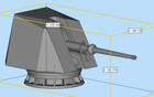 1 350 200 72 48 35 87 Oto Melara76mm Naval Gun 1pcs-
