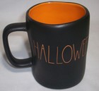 Magenta Rae Dunn Artisan Collection  Happy Halloween Black   Orange Mug  Exc  Nr