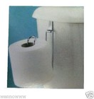 2x Reserve Toilet Paper Holder Over The Tank Hanging Metal Tissue Roll Storage 