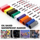 12pcs Waterproof Permanent Paint Marker Pen For Car Tyre Tread Rubber Metal