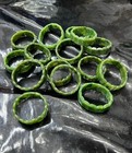 Nephrite Jade Bracelet Natural Green Stone Handmade Jewelry