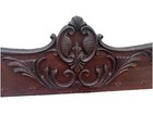 Atq Carved Wood Pediment Salvage Mantel Buffet Top Solid Oak 47 1 8    Long Header