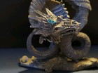 Dragon Wizard Figurine Pewter Dungeons D d Partha Spoontiques Signed Gem Thrones