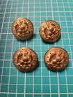 Lot  Of 12 Antique Vintage Metal Buttons Misc Military Like Crafting Or Use