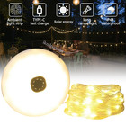2in1 10m Warm Solar Camping String Lights Rechargeable Outdoor Waterproof Lamp