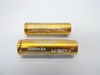  2 Pack  K30 Inr18650 3 7v 10 8wh 15a Cdr   30a Max Flat Top Battery W  Case 