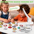 2026 Button Maker Machine Multiple-sizes  3-in-1 Pin Maker Machine With 50pcs   