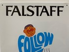 St  Louis Blues Falstaff Beer Metal Sign - Retro Vintage Ad Play Gloria