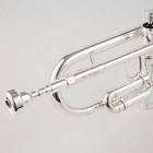 9335 Bb Trumpet Silver Plated Brass Professional Made In Japan Leather Case New