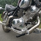 For Yamaha Virago 1100 750 Xv750 Xv1100 Polish Dual Exhaust Pipe System Silencer