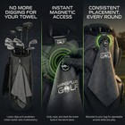 Stubby Magnetic Golf Towel   Landing Pad System