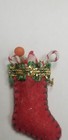 Ooak Artisan Christmas Stocking Dollhouse Miniature Decoration