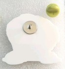 Maltese Dog Cute Flat Acrylic Pin Tac Jewelry