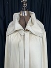 Antique Cape White Wool Shoulders 16 In Length 36 Tassel Ties 1800s Original 