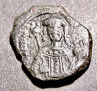 Manuel I W  Martyred St  George  Dragon Slayer  18-20mm Crusades Byzantine Coin