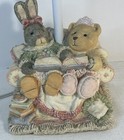 Vintage 1990s Snuggle Buddies Bunny   Bear    quiet Time    Nursery Lamp