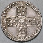 1757 George Ii 6 Pence Great Britain Vf Colonial Sterling Silver Coin  26073101r