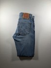 Levi s Straight Fit Light Wash Blue Denim Jeans 5-pocket Button Zip Logo