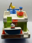 Vintage Fisher Price Little People Happy House Boat  985 Life Preserver Set 