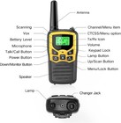 4 Pack Long Range 100 Mile Walkie Talkie Two Way Radio Charge Headset Waterproof