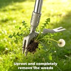 Ivvic One-piece Stand Up Weed Puller Tool With Long Handle  47  Stainless