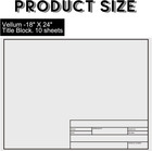 10 Sheets Architectural Vellum Paper Translucent White Vellum Sheets Drafting Pa