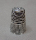 Antique German Sterling Silver Thimble Size 7