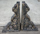 Pair Beautiful Vintage Large Victorian Style Corbels Shelf Counter Brackets 26 