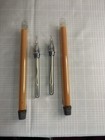 Vintage 1960s Milbern Amber Refillable Oil Candles Set Of 2 Mcm