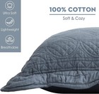 Square Decorative Pillow - Cotton Filled - Smokey Blue - Sham Size  16  X 16  