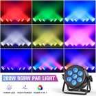 U king 280w Par Light 7led Beam Rgbw Dmx Club Dj Disco Party Show Stage Lights
