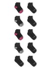 Fruit Of The Loom Girls Cushion Ankle Socks  10-pack