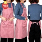 3 Pack Floral Aprons For Women With Pockets - Adjustable Waist Waterproof Kitche