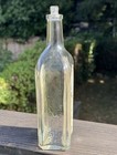 Vintage Empty Pinaud Lilac Vegetal  Barber After Shave Glass Bottle H 8 5   