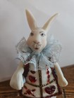 Doll Artist Pat Boldt All Bisque Alice In Wonderland White Rabbit Doll 3 3 4 