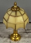 Dollhouse Miniature Brass Tiffany Lamp 1 12 One Inch Scale Non Working