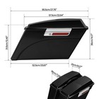 Hard Saddlebags 6x9 Speakers Conversion Brackets For Harley Softail 1984 2017