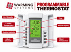 120v Electric Radiant Floor Heating Cable Kit With Thermostat Warming Systems