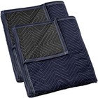 Moving Blanket Furniture Pad - Pro Economy - 80  X 72  Navy Blue And Black