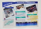 1993 Bryson City Nc Nantahala French Broad Rafting Whitewater Vintage Brochure