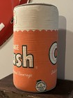 Vtg 1960s Orange Crush Soda Pop Can Plush Pillow Denver Broncos Advertising