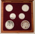 Mexico 1986 Silver Coin Prestige Proof Set With Coa