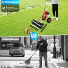 1 7hp Gas Power Walk Behind Tractor Dirt Snow Sweeper Broom Driveway Walkway Usa