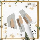 6 Pcs Venetian Plaster Trowel Set With Wooden Handle 3 Sizes Polished Concrete D