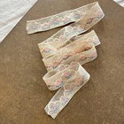 French Antique Lace Torchon Floral Pattern Used Vintage 80cm