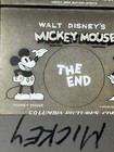 Vintage 1930s Mickey Mouse Columbia Pictures Title Card Slide  the End  Disney