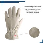 Handlandy  1 Pairs Pigskin Leather Work Gloves For Men   Women