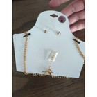 Nicole Miller Purple Flower Earring Necklace Set Nwt